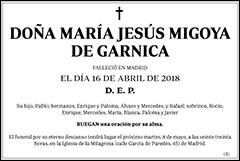 María Jesús Migoya de Garnica